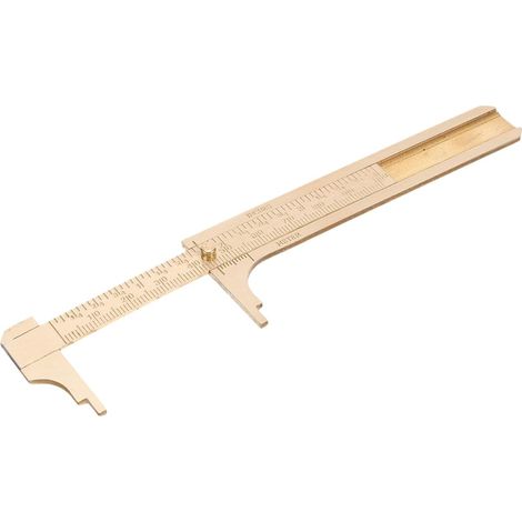 Règle en laiton Garneck avec double pied à coulisse, instrument (1/5)