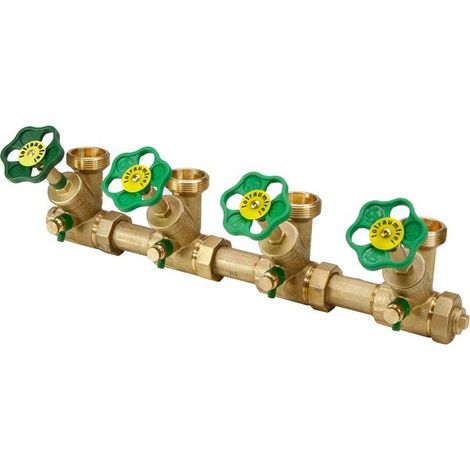 JS DISTRIBUTEUR ATV, ROBINET DE REPARTITION, SPINDEL, 4 VOIES, DN25, ENTRÉE 1", SORTIE 1 1/2" (1/3)
