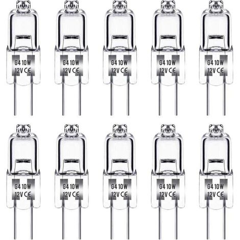 Ampoule spécifique, Ampoule G4 12V 10W, lot de 10