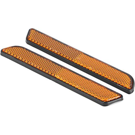 2 Feux Stop Moto Plastique Signal Lumineux Réflecteurs Accessoire Jaune (1/5)