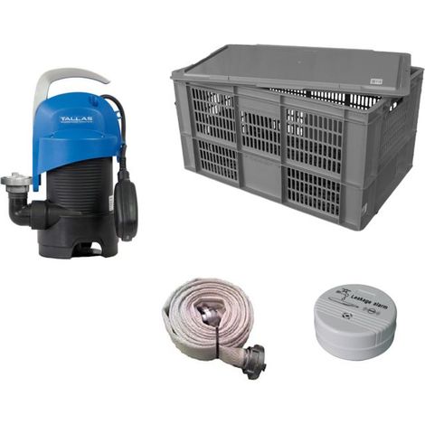 Ewuaqua iFlut Anti-Flut Set Hochwasserpumpe 10202 Tauchmotorpumpe, 8 cbm/h, 15m C-Schlauch