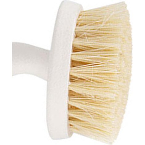Brosse à vaisselle en sisal avec manche en bois et trou de suspension, brosse de cuisine multifonctionnelle pour récurer casseroles, poêles et plans de travail (1/5)
