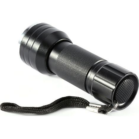 Lampe torche UV haute qualité à 21 LED, rétroéclairage violet en aluminium avec détection de lumière (1/5)