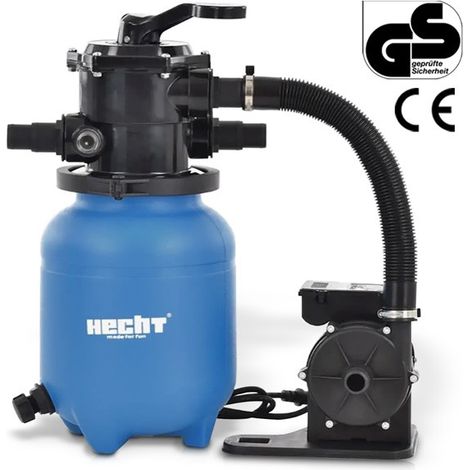 Hecht jardin 302200 Système de filtre à sable de piscine 6 m3/h 200 W Capacité de sable 12kg (1/5)