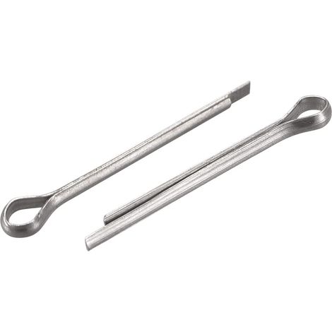 30Pcs Goupilles Fendues 1,5mm x 16mm Acier Inox Argenté (1/5)