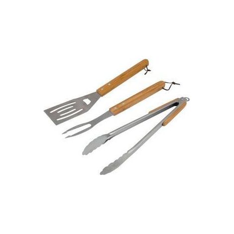 SET 3 PEZZI MANICO IN LEGNO