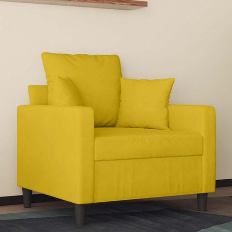 Sessel Gelb 60 cm Samt (1/5)