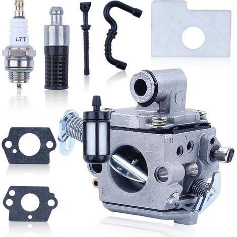 Kit de filtre, huile et tuyau de carburateur Adefol pour Stihl MS180 MS170 018 017 avec bougie, conduite de carburant, filtre à carburant, filtre à huile, filtre à air, joint de carburateur pour ZAMA (1/5)