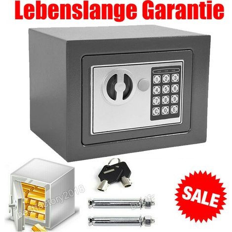 Tresor Feuerfest Dokumententresor Geldschrank Wandtresor Möbeltresor 4.6L (1/5)