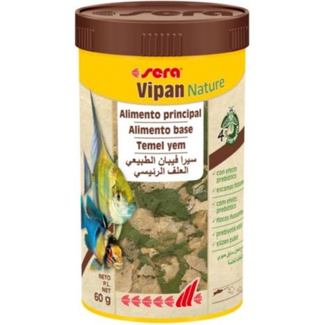 Sera Vipan Nature - Alimento Principal en Escamas para Peces de Agua Dulce