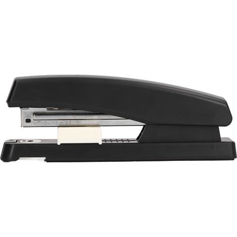 Agrafeuse manuelle avec base pivotante réglable, rangement pour 210 aiguilles, en plastique ABS noir pour bureau et école. (1/5)
