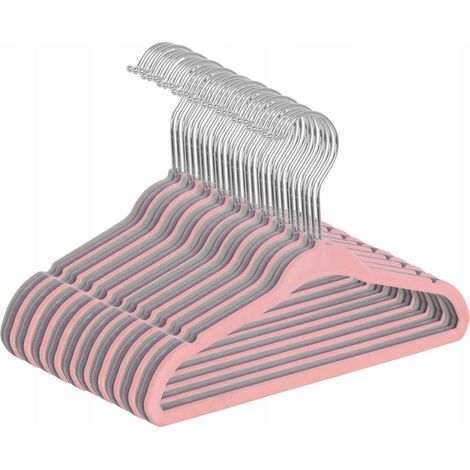 Perchas de terciopelo Mini Girl, juego de 30 piezas (1/5)