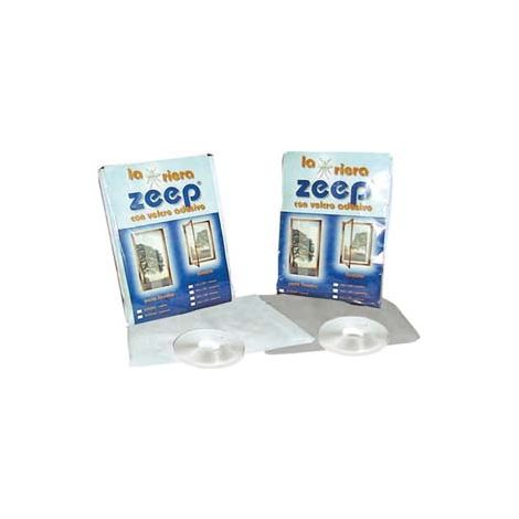 ZANZARIERA IN FIBRA CON VELCRO- Colore grigio - cm.75x2pz.-240h. per portafinestra - 5 blister VETTE