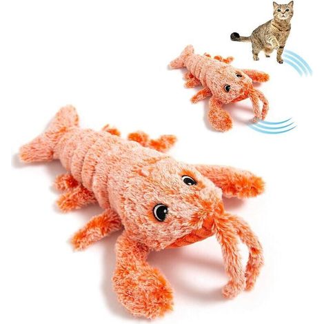Jouets électroniques interactifs de poisson pour chats - Jouets électriques souples, peluche lavable, 3 vitesses, câble USB - Stimulez les gadgets de chasse aux chatons (1/5)