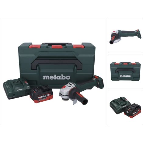 Metabo WPB 18 LT BL 11-125 Quick amoladora angular sin cable 18 V 125 mm sin escobillas + 1x batería recargable 8,0 Ah + cargador + metaBOX (1/5)