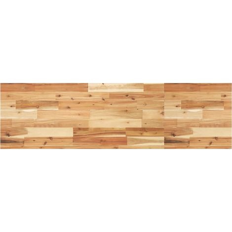 Maison Exclusive - Schweberegal 140x40x4 cm Massivholz Akazie Ölb