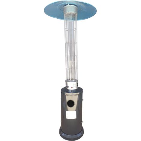 STUFA AEREA CILINDRICA 12,5 Kw - verniciata grigia antracite - KASART