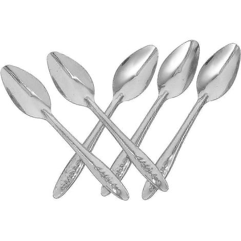 Cuillère pour nourrir les perroquets, couleur argent, compatible avec l'alimentation au lait, lot de 5 cuillères en acier inoxydable (1/5)