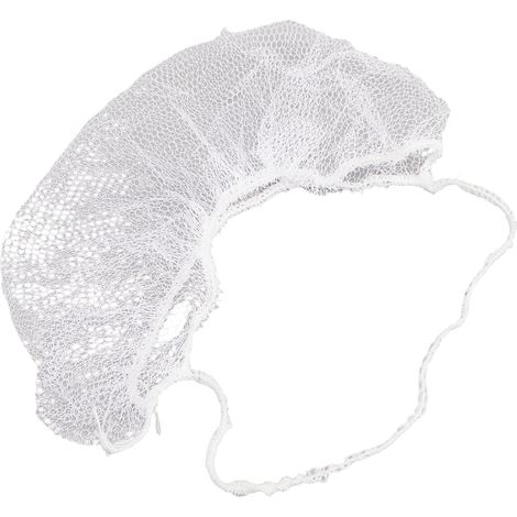 Lot de 100 Protège-barbes Jetables en Nylon de qualité Supérieure - Grands Filets à Barbe Respirants et élastiques - Pour les Services Alimentaires, les Soins de santé, les Restaurants et les (1/5)