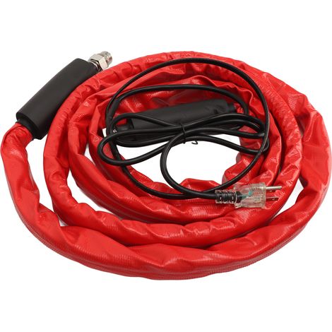 Tuyau d'eau potable chauffant de 3,65 m (12 pieds) avec thermostat, protection antigel, prise américaine 120 V pour camping-car (réf. 22920). (1/5)