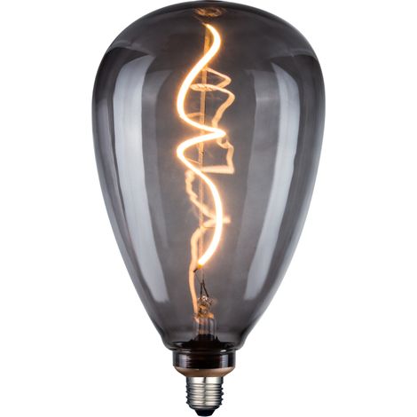 Lampadina LED Filament S173 fumé E27 4W 50lm Polux (1/3)