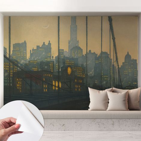 Fotomurale adesivo stickers - per camera da letto - per corridoio - decorazione casa moderna Panorama serale 208x146 cm (1/5)