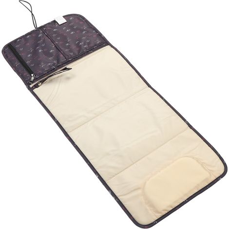 Matelas à langer imperméable, pliable en nylon, avec poches intérieures, idéal pour les voyages (1/5)