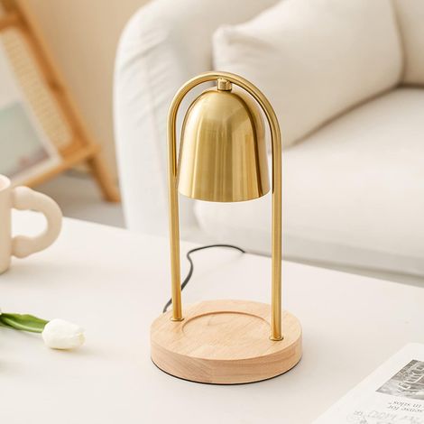 Lampada scaldacandele elettrica retrò, lampada riscaldante per candele, scioglicera, scaldacandele sicuro, interruttore dimmerabile, lampada riscaldante per candele per arredamento casa (1/5)