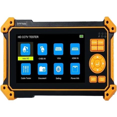Testeur de vidéosurveillance prenant en charge la caméra IP Caméra De Vidéosurveillance AHD CVI TVI SDI, 5 Pouces, 8mp, Moniteur, Testeur Cftv 4K Avec Câble D'entrée VGA, Test De Vidéosurveillance(HD- (1/5)