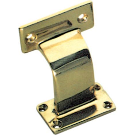 SUPPORTO OTTONE LUCIDO PER CORRIMANO LEGNO. Prezzo per 1 pezzo. (1/4)