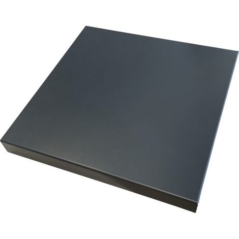 Chapeau de pile de poteau en alu - plat et carré - RAL 7016 - Dimensions 300X300 mm - ALUHOME (1/3)