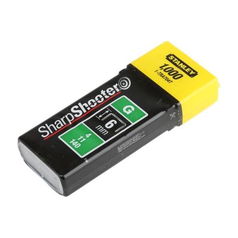 Agrafes type g - Taille : 6 mm - STANLEY