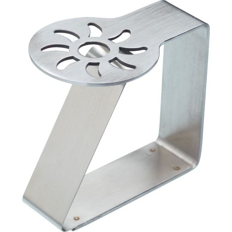KitchenCraft Set Fermatovaglia da Tavola in Acciaio, Motivo a Sole, 4 pezzi, Argento (1/5)