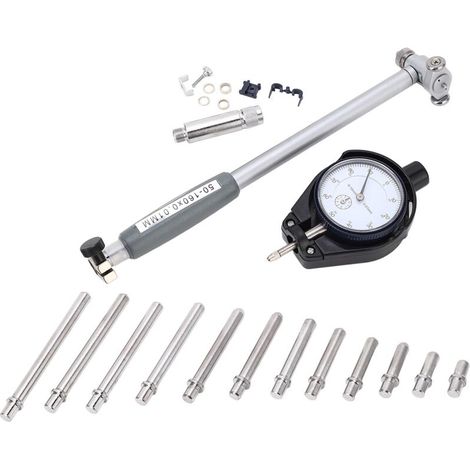 Calibrador de diámetro interior de aleación de aluminio – Alta precisión de 50 a 160 mm – Herramienta de medición profesional para mecánicos