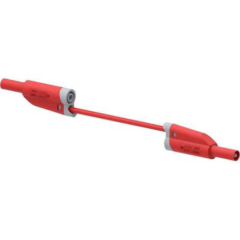 Electro PJP 2717-IEC-CD1-50R Cavo di misura Spina a banana 4 mm Spina a banana 4 mm 50 cm Rosso 1 pz. (1/2)
