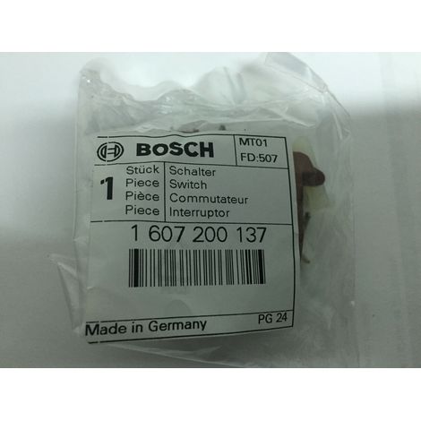 Pièce de rechange d’origine BOSCH 1607200137 Interrupteur