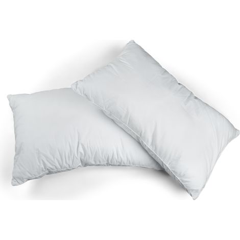 Lot de 2 Oreiller rectangulaire et moelleux 100% Polyester Fibres Creuses Coussin 50x70cm (1/3)