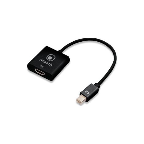 Atlantis Land A04-MINIDPHDMI Videokabel-Adapter 0,2 m Mini DisplayPort HDMI Typ A (Standard) Schwarz