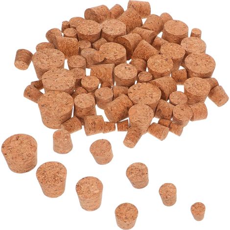 Lot de 80 bouchons liège, coniques, pour bouteilles et bocaux (1/5)