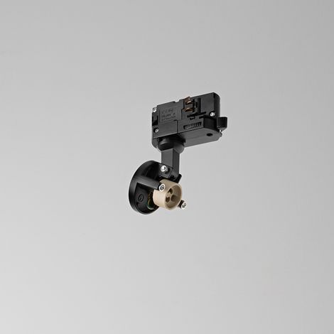 Faretto Moderno Binario Metallo Nero 1 Luce Gu10 Ip20