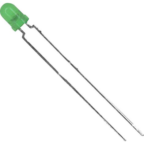 Vishay TLHG4400 LED bedrahtet Grün Rund 3 mm 13 mcd 60 ° 30 mA 2.4 V