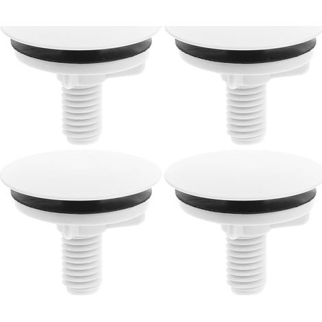 Cache Trou Évier Blanc Lot de 4 Pièces (1/5)