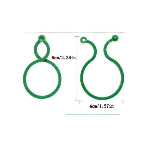 200 Pièces Clips- Grande de Jardin Support pour Plantes Twisty Anneaux pour Plantes Grimpantes Attache Plante Pinces Tomate en Plastique