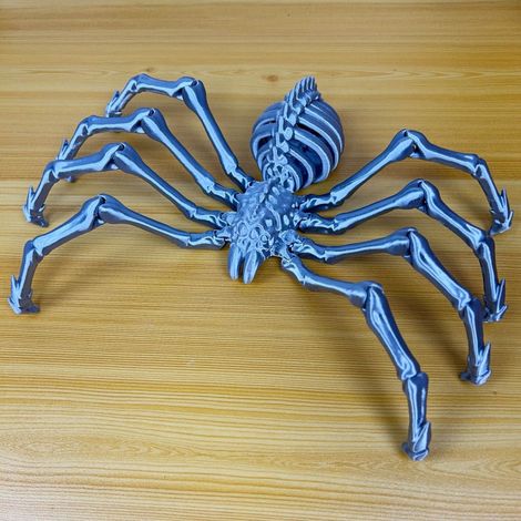 Arachnide Articulée - Araignée Loup Squelette - Décoration Halloween - Jouet Collectible Adulte - 1 Pièce (1/5)