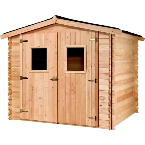 Casetta in Legno 2x2 mt da Giardino 28 mm Block House Piccola Rimessa Attrezzi