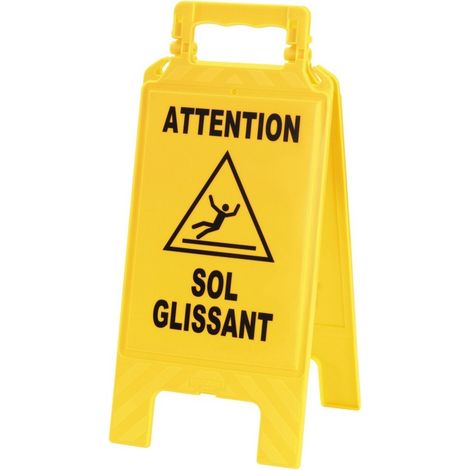 Chevalet de signalisation - "sol glissant" (1/5)