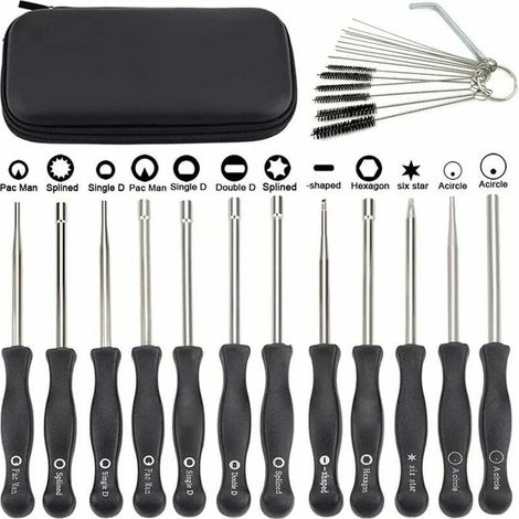 Lot de 12 outils de réglage de carburateur avec scredrivers acircle pour petit moteur 2 temps pour Husqvarna pour STHIL pour tronçonneuse ECHO (1/4)