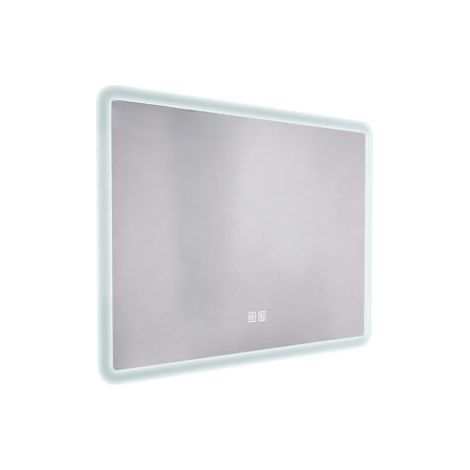 ONDEE ZEN - Miroir salle de bain Éclairant ATHENA - Bords effet givré - 90 x 60 cm