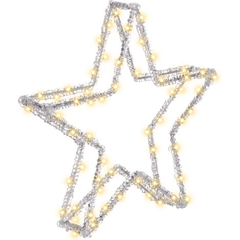 Decoración LED de Navidad estrella accesorio interior exterior luces LED iluminación metal blanco Simo (1/5)