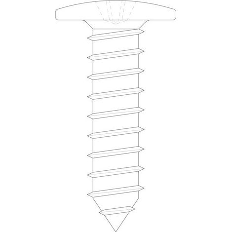 Vis 3.5 x 16 pour réfrigérateur, congélateur Arthur Martin, AEG, SMEG, Kupperbusch, Electrolux, Zanussi - 2290013032 (1/3)
